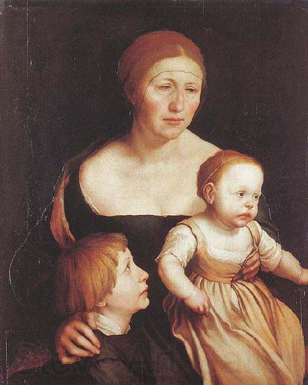 Hans holbein the younger The Artist Family Spain oil painting art